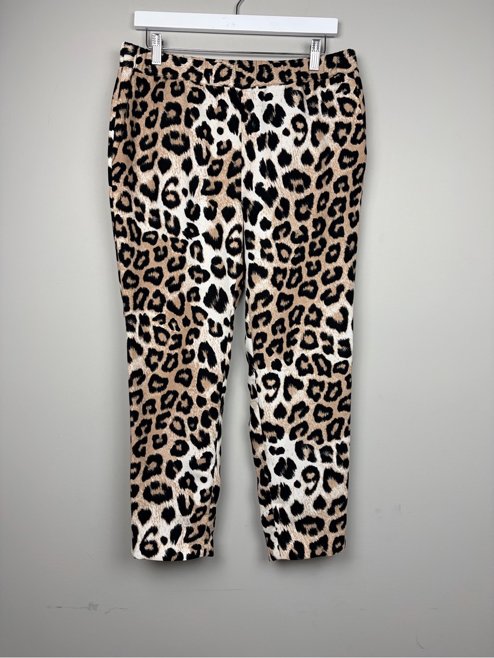 Banana Republic Hayden Pants‎ Womens M Leopard Print Ankle Crop NWT $89.50